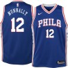 Blue James Nunnally Twill Basketball Jersey -76ers #12 Nunnally Twill Jerseys, FREE SHIPPING