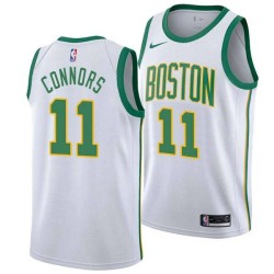 2018-19City Chuck Connors Twill Basketball Jersey -Celtics #11 Connors Twill Jerseys, FREE SHIPPING