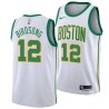 2018-19City Otis Birdsong Twill Basketball Jersey -Celtics #12 Birdsong Twill Jerseys, FREE SHIPPING