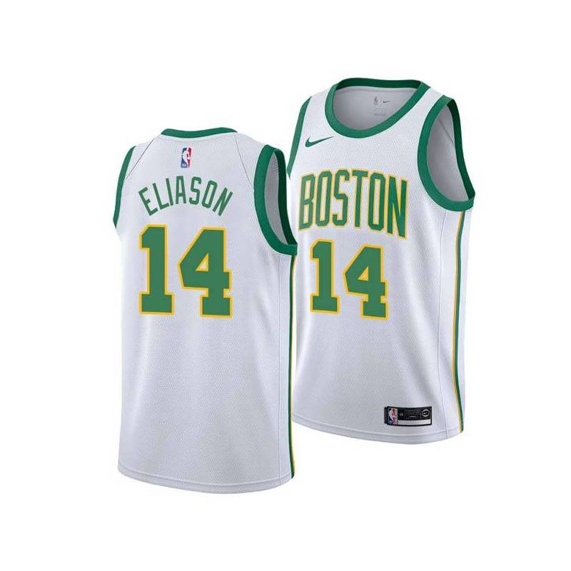 2018-19City Don Eliason Twill Basketball Jersey -Celtics #14 Eliason Twill Jerseys, FREE SHIPPING