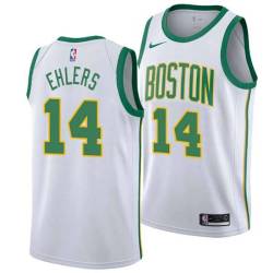 2018-19City Bulbs Ehlers Twill Basketball Jersey -Celtics #14 Ehlers Twill Jerseys, FREE SHIPPING