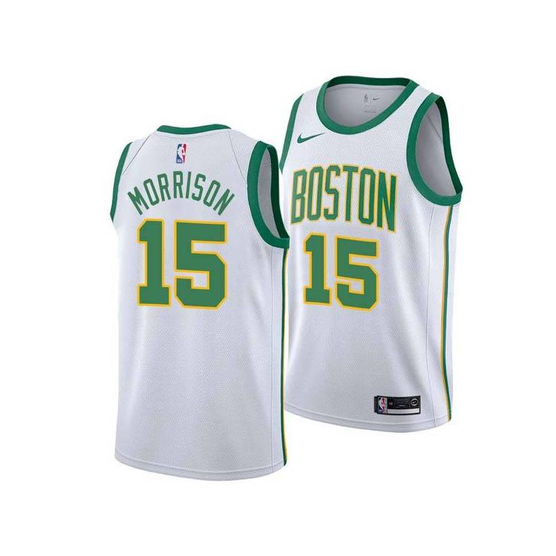 2018-19City Red Morrison Twill Basketball Jersey -Celtics #15 Morrison Twill Jerseys, FREE SHIPPING