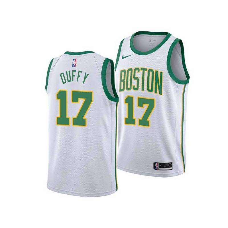 2018-19City Bob Duffy Twill Basketball Jersey -Celtics #17 Duffy Twill Jerseys, FREE SHIPPING