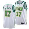 2018-19City Jack Hewson Twill Basketball Jersey -Celtics #17 Hewson Twill Jerseys, FREE SHIPPING