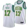 2018-19City Johnny Bach Twill Basketball Jersey -Celtics #17 Bach Twill Jerseys, FREE SHIPPING