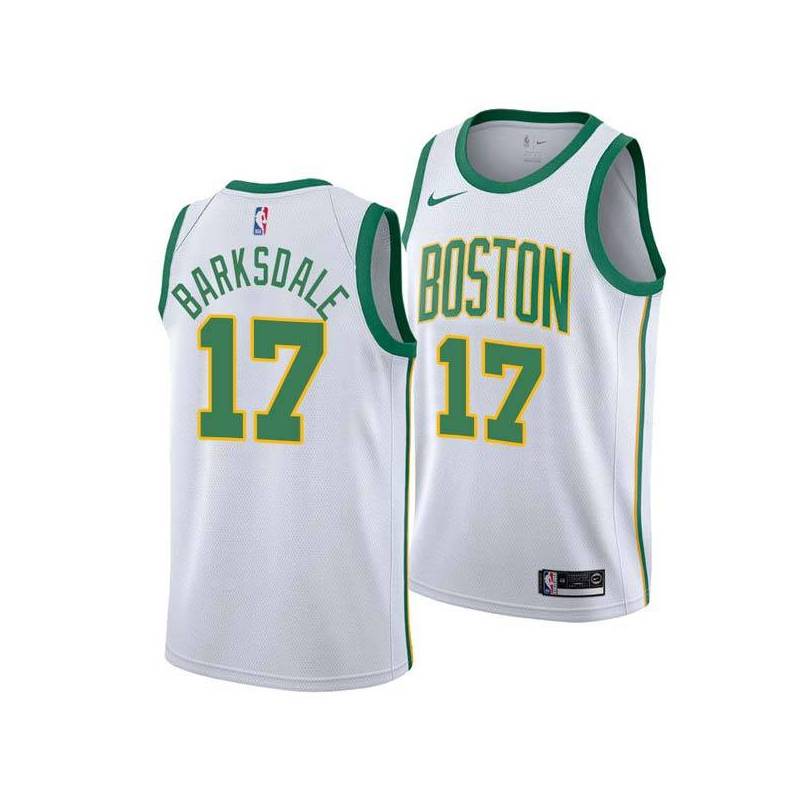 2018-19City Don Barksdale Twill Basketball Jersey -Celtics #17 Barksdale Twill Jerseys, FREE SHIPPING