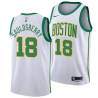 2018-19City Woody Sauldsberry Twill Basketball Jersey -Celtics #18 Sauldsberry Twill Jerseys, FREE SHIPPING