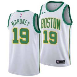 2018-19City Mo Mahoney Twill Basketball Jersey -Celtics #19 Mahoney Twill Jerseys, FREE SHIPPING