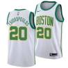 2018-19City Lou Tsioropoulos Twill Basketball Jersey -Celtics #20 Tsioropoulos Twill Jerseys, FREE SHIPPING