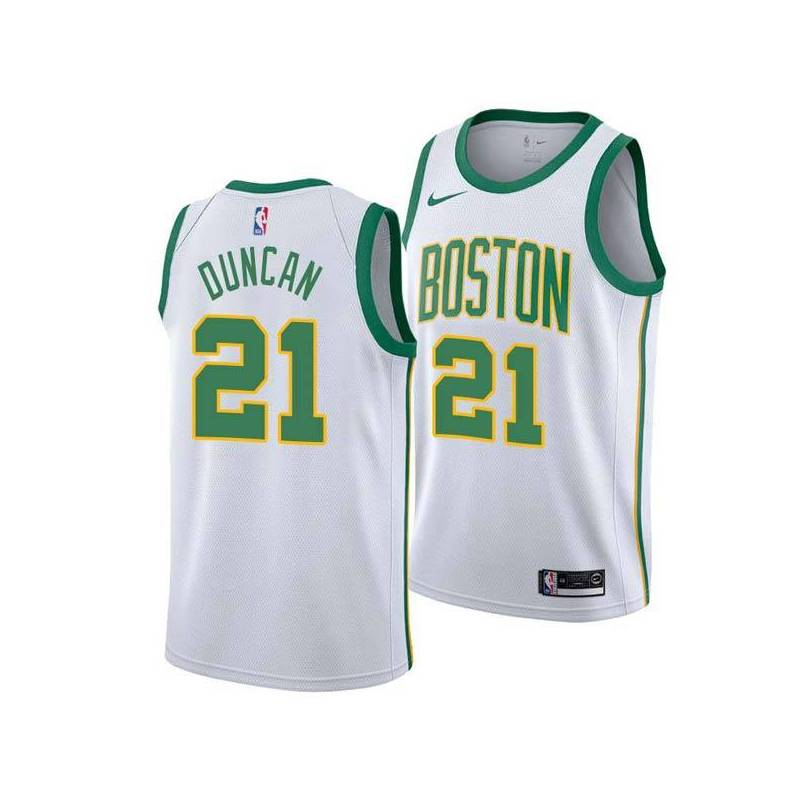 2018-19City Andy Duncan Twill Basketball Jersey -Celtics #21 Duncan Twill Jerseys, FREE SHIPPING