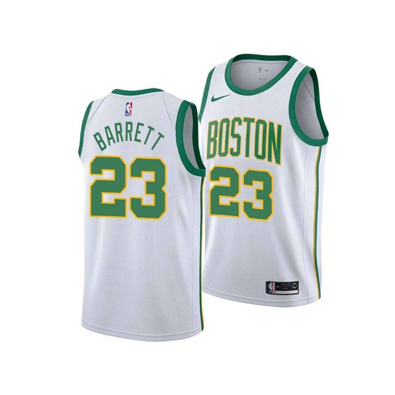 2018-19City Ernie Barrett Twill Basketball Jersey -Celtics #23 Barrett Twill Jerseys, FREE SHIPPING