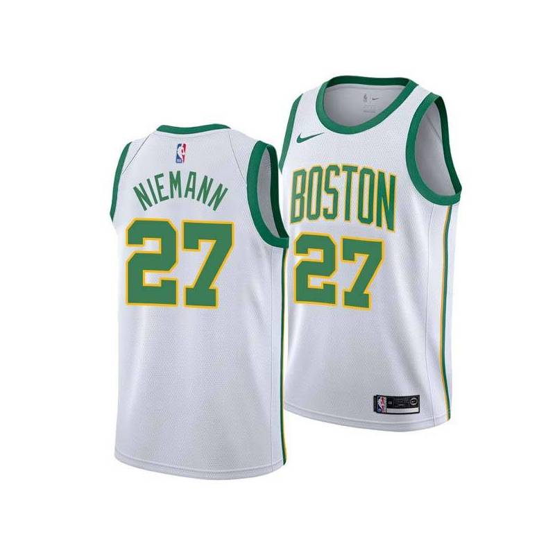 2018-19City Rich Niemann Twill Basketball Jersey -Celtics #27 Niemann Twill Jerseys, FREE SHIPPING