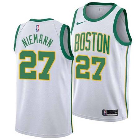 2018-19City Rich Niemann Twill Basketball Jersey -Celtics #27 Niemann Twill Jerseys, FREE SHIPPING