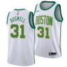 2018-19City Tom Boswell Twill Basketball Jersey -Celtics #31 Boswell Twill Jerseys, FREE SHIPPING