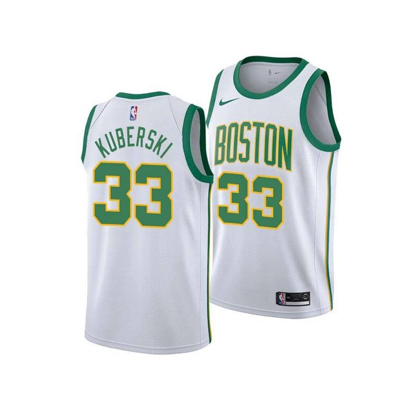 2018-19City Steve Kuberski Twill Basketball Jersey -Celtics #33 Kuberski Twill Jerseys, FREE SHIPPING