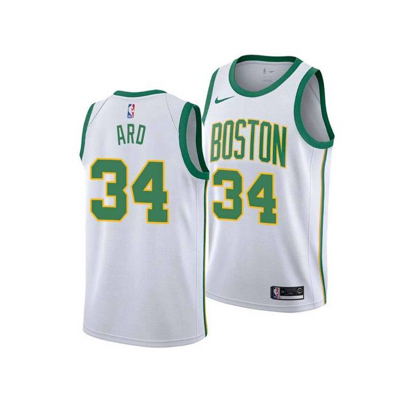 2018-19City Jim Ard Twill Basketball Jersey -Celtics #34 Ard Twill Jerseys, FREE SHIPPING