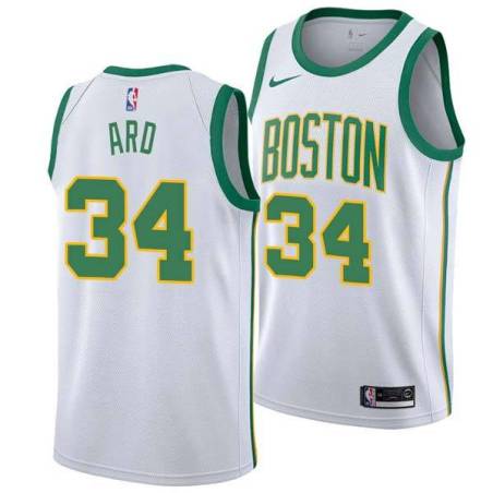 2018-19City Jim Ard Twill Basketball Jersey -Celtics #34 Ard Twill Jerseys, FREE SHIPPING