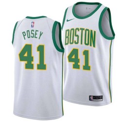 2018-19City James Posey Twill Basketball Jersey -Celtics #41 Posey Twill Jerseys, FREE SHIPPING