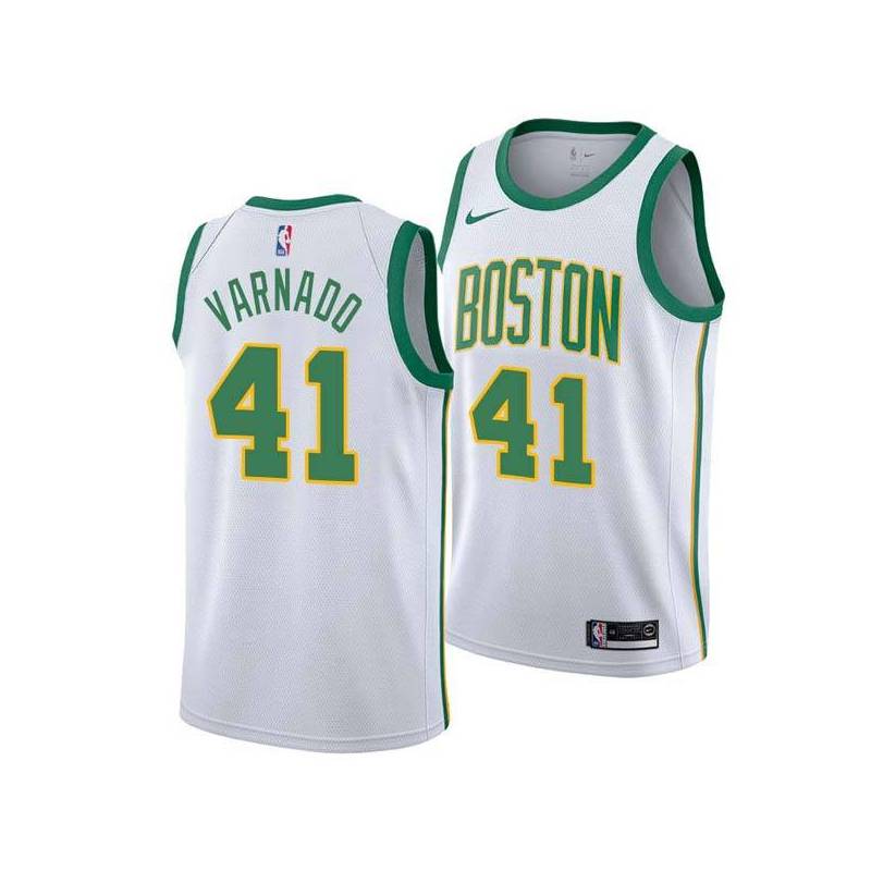 2018-19City Jarvis Varnado Twill Basketball Jersey -Celtics #41 Varnado Twill Jerseys, FREE SHIPPING