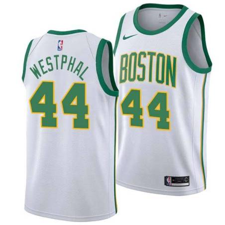 2018-19City Paul Westphal Twill Basketball Jersey -Celtics #44 Westphal Twill Jerseys, FREE SHIPPING