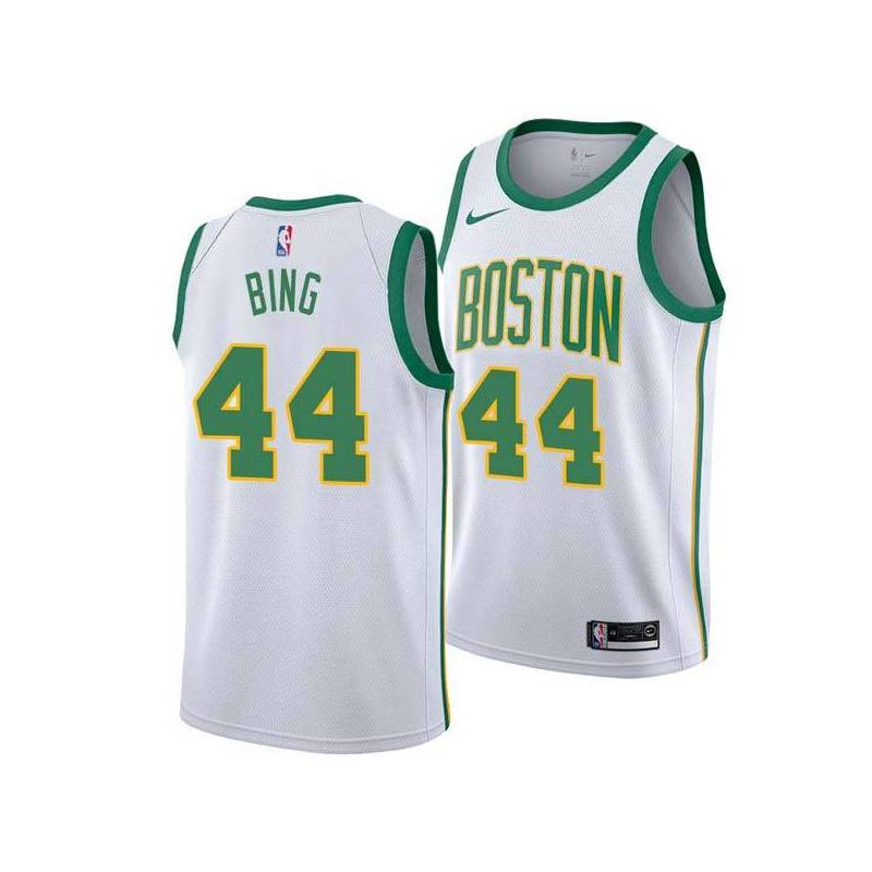 2018-19City Dave Bing Twill Basketball Jersey -Celtics #44 Bing Twill Jerseys, FREE SHIPPING