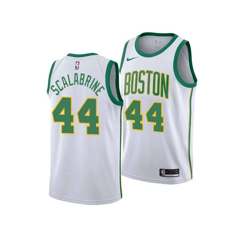 2018-19City Brian Scalabrine Twill Basketball Jersey -Celtics #44 Scalabrine Twill Jerseys, FREE SHIPPING