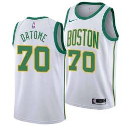 2018-19City Luigi Gigi Datome Twill Basketball Jersey -Celtics #70 Datome Twill Jerseys, FREE SHIPPING