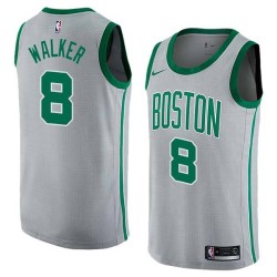 2017-18City Kemba Walker Celtics #8 Twill Basketball Jersey FREE SHIPPING