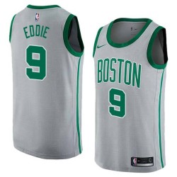 2017-18City Jarell Eddie Celtics #9 Twill Basketball Jersey FREE SHIPPING