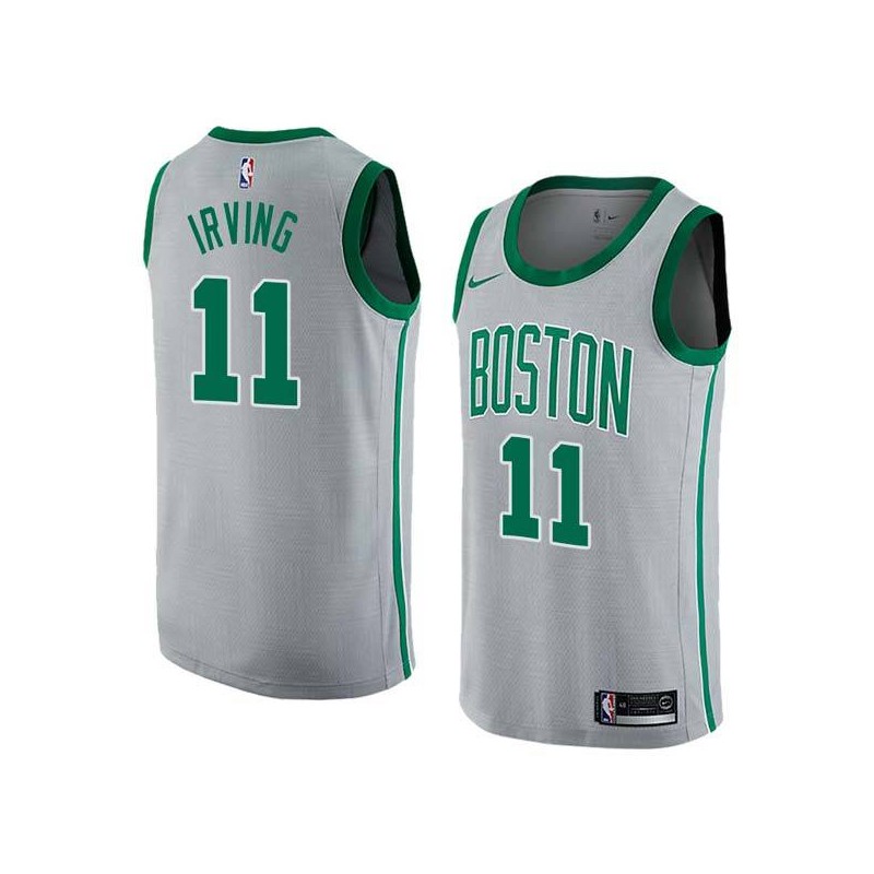 2017-18City Kyrie Irving Celtics #11 Twill Basketball Jersey FREE SHIPPING