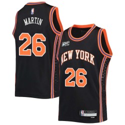 2021-22City Bill Martin Twill Basketball Jersey -Knicks #26 Martin Twill Jerseys, FREE SHIPPING