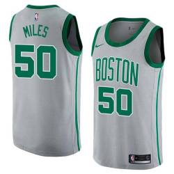 2017-18City C.J. Miles Celtics #50 Twill Basketball Jersey FREE SHIPPING