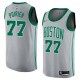 2017-18City Vincent Poirier Celtics #77 Twill Basketball Jersey FREE SHIPPING