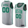 2017-18City Robert Parish Twill Basketball Jersey -Celtics #00 Parish Twill Jerseys, FREE SHIPPING