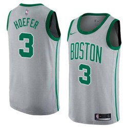 2017-18City Charlie Hoefer Twill Basketball Jersey -Celtics #3 Hoefer Twill Jerseys, FREE SHIPPING