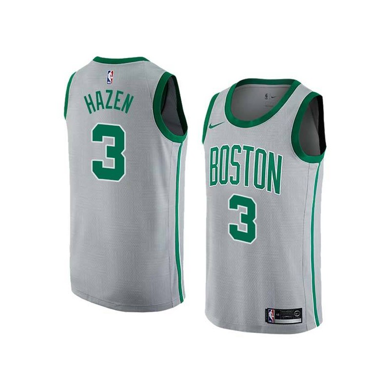 2017-18City John Hazen Twill Basketball Jersey -Celtics #3 Hazen Twill Jerseys, FREE SHIPPING