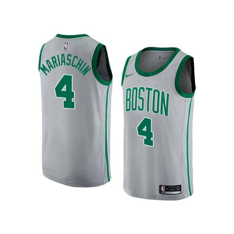 2017-18City Saul Mariaschin Twill Basketball Jersey -Celtics #4 Mariaschin Twill Jerseys, FREE SHIPPING