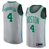 2017-18City Marcus Thornton Twill Basketball Jersey -Celtics #4 Thornton Twill Jerseys, FREE SHIPPING