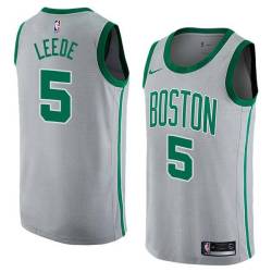 2017-18City Ed Leede Twill Basketball Jersey -Celtics #5 Leede Twill Jerseys, FREE SHIPPING