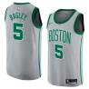 2017-18City John Bagley Twill Basketball Jersey -Celtics #5 Bagley Twill Jerseys, FREE SHIPPING