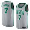 2017-18City Andre Turner Twill Basketball Jersey -Celtics #7 Turner Twill Jerseys, FREE SHIPPING