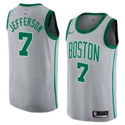 2017-18City Al Jefferson Twill Basketball Jersey -Celtics #7 Jefferson Twill Jerseys, FREE SHIPPING