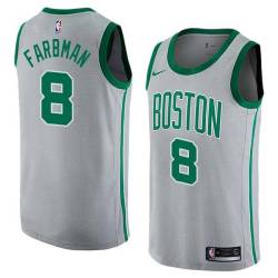 2017-18City Phil Farbman Twill Basketball Jersey -Celtics #8 Farbman Twill Jerseys, FREE SHIPPING