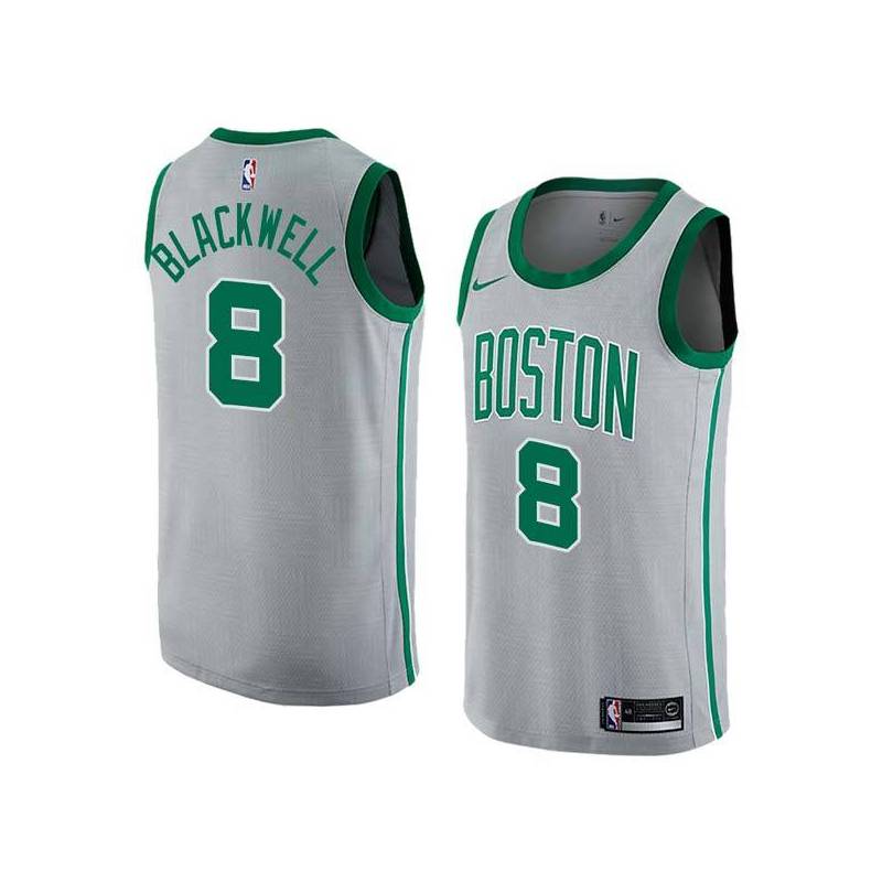 2017-18City James Blackwell Twill Basketball Jersey -Celtics #8 Blackwell Twill Jerseys, FREE SHIPPING