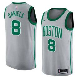 2017-18City Marquis Daniels Twill Basketball Jersey -Celtics #8 Daniels Twill Jerseys, FREE SHIPPING