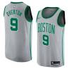 2017-18City Doug Overton Twill Basketball Jersey -Celtics #9 Overton Twill Jerseys, FREE SHIPPING