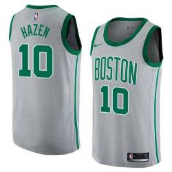 2017-18City John Hazen Twill Basketball Jersey -Celtics #10 Hazen Twill Jerseys, FREE SHIPPING