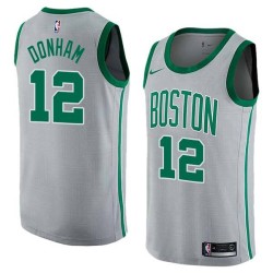 2017-18City Bob Donham Twill Basketball Jersey -Celtics #12 Donham Twill Jerseys, FREE SHIPPING