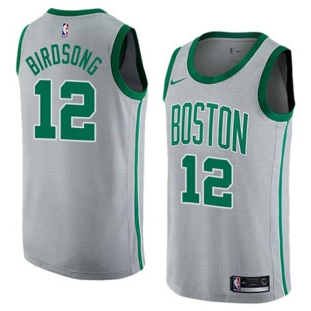 2017-18City Otis Birdsong Twill Basketball Jersey -Celtics #12 Birdsong Twill Jerseys, FREE SHIPPING