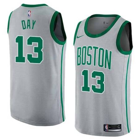 2017-18City Todd Day Twill Basketball Jersey -Celtics #13 Day Twill Jerseys, FREE SHIPPING